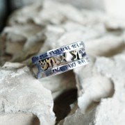 טבעת ברכת כוהנים בעברית עתיקה בכסף וזהב